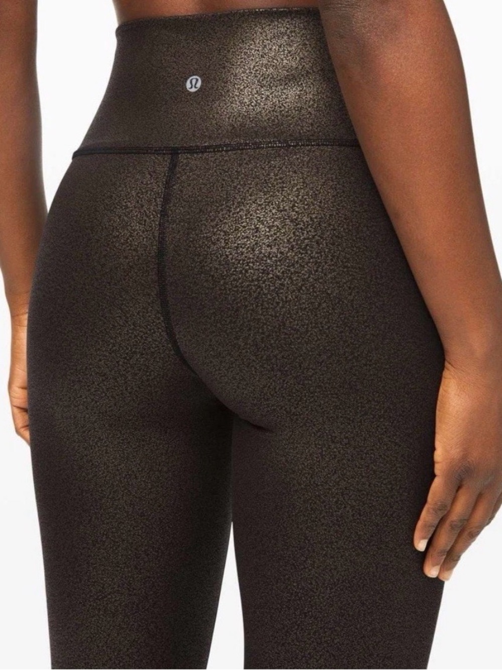 lululemon athletica High-Rise Metallic Brown/Black Leggings